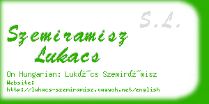 szemiramisz lukacs business card
